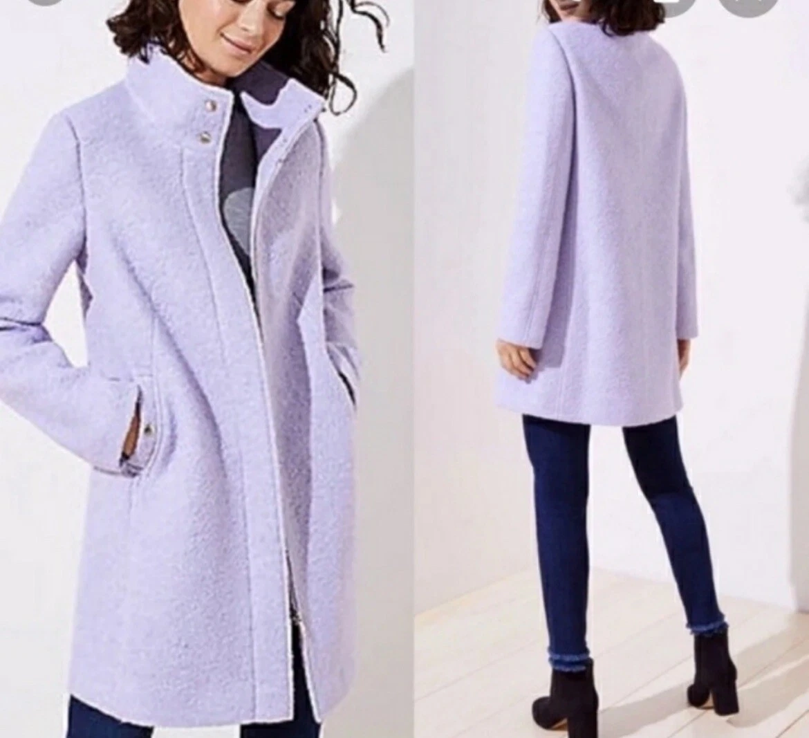 Lilac peacoat sale