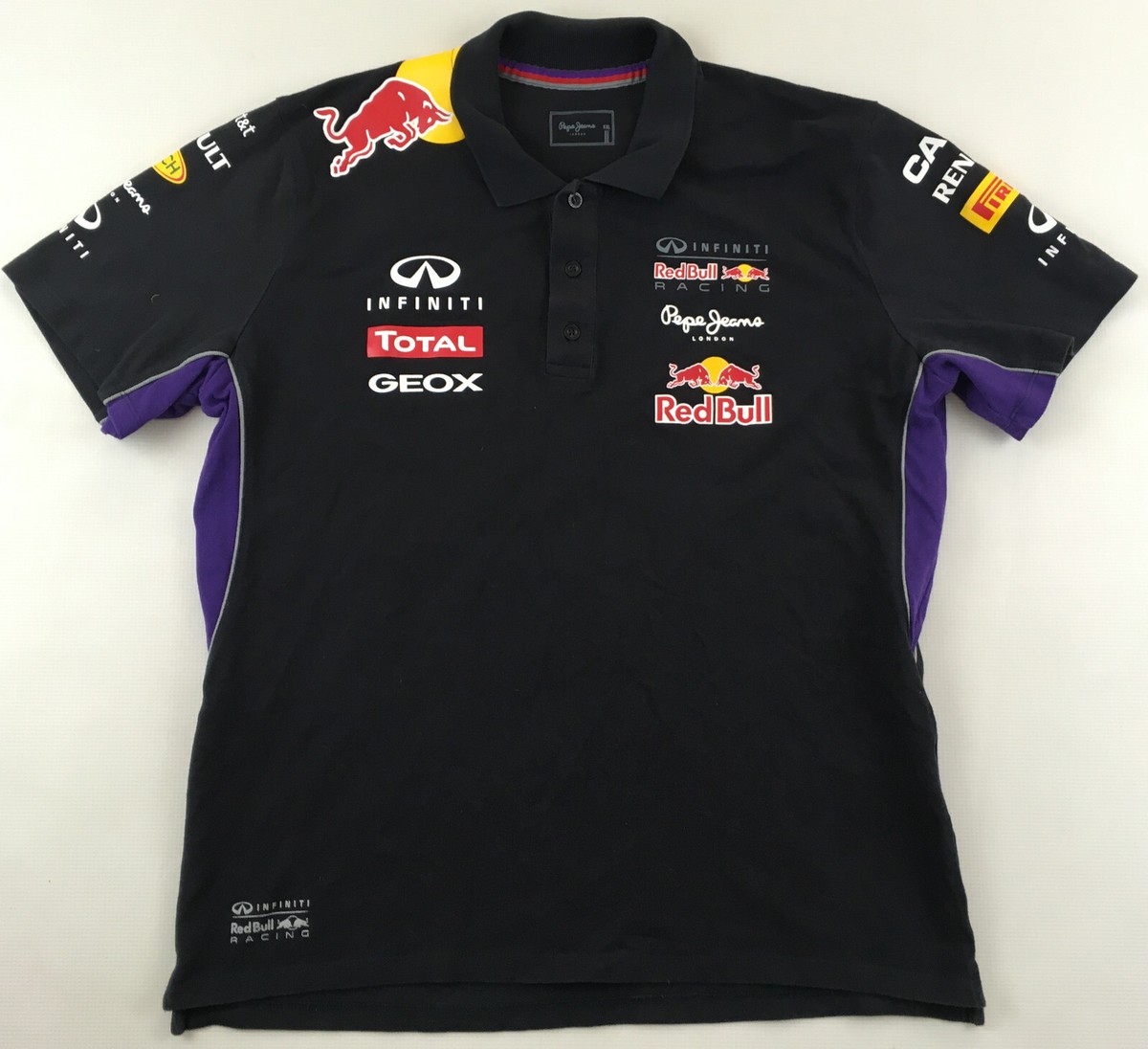 Pepe Jeans Red Bull レッドブル INFINITI ネイビー♪ Infiniti Red Bull Racing OTL Official Teamline Polo shirt