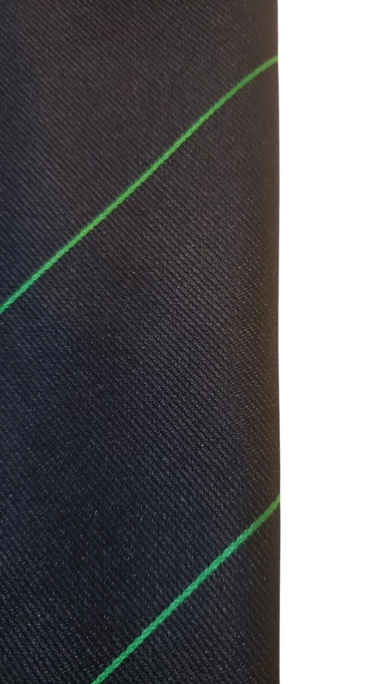 Corbata de cuello vintage Alexander von Humboldt-Stiftung para hombre rayas negras verdes rara Foto 3 de 4