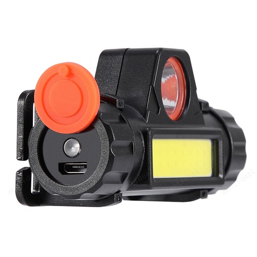 Torcia frontale led usb ricaricabile impermeabile 2 modalità - Foto 12 di 16