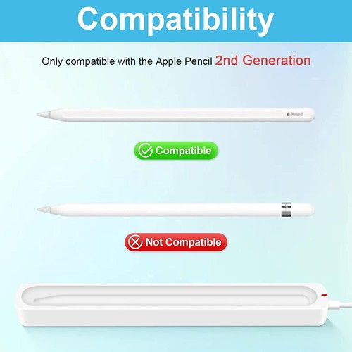 Magnetic Charging Case Compatible with Pencil 2nd Generation Only For Apple - Photo 4/7