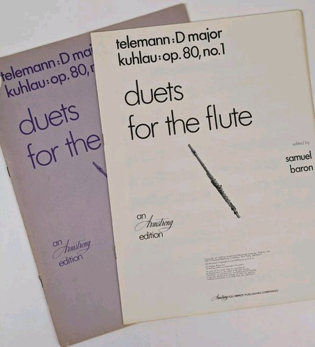 Duets for the Flute Telemann D Major, Kuhlau Op. 80 No. 1 Edited by Samuel Baron