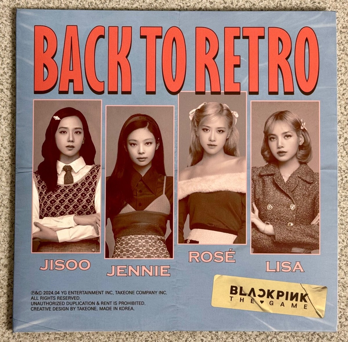 BLACKPINK BPTG BACK TO RETRO EDITION Package + Additional Items