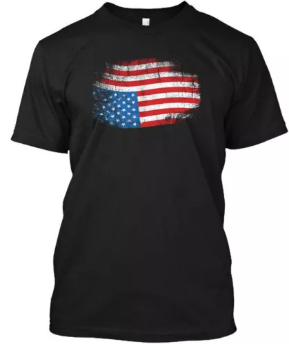 Upside Down American Flag Us In Distress T-Shirt Unisex Size S to 4XL