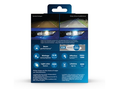 Philips Boost +300% GEN2 H4 LED Abblendlicht für Land Rover 88 109 1970-1984 - 第 3/15 張圖片