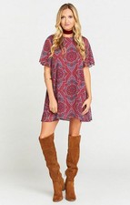 NWT SHOW ME YOUR MUMU Swing Mini Jenner Dress MS7-574_DM03 DREAMY MEDALLIONS M