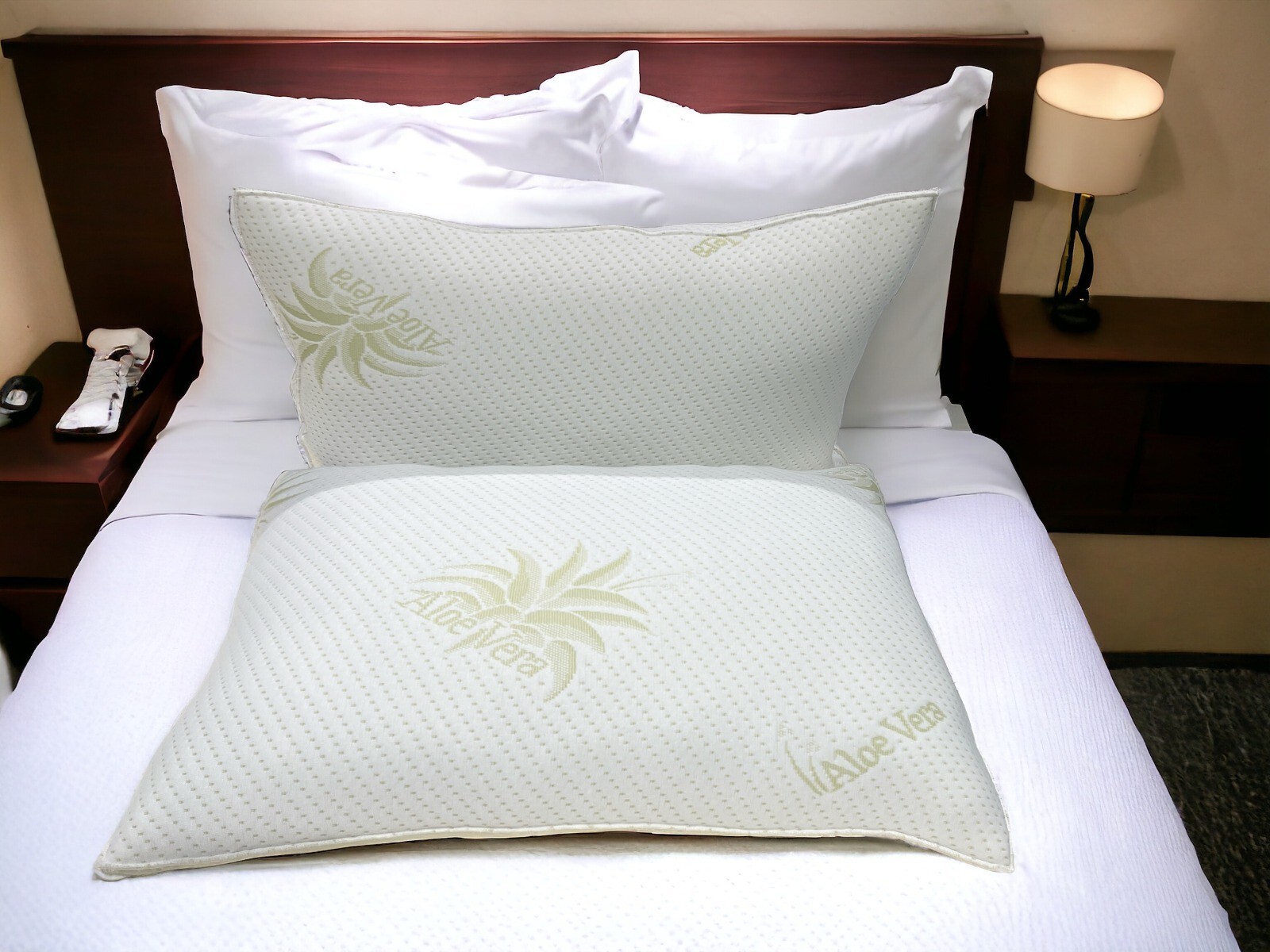 Confezione Da 2 Cuscini In Memory Foam Di Bambù, Supporto - Foto 5