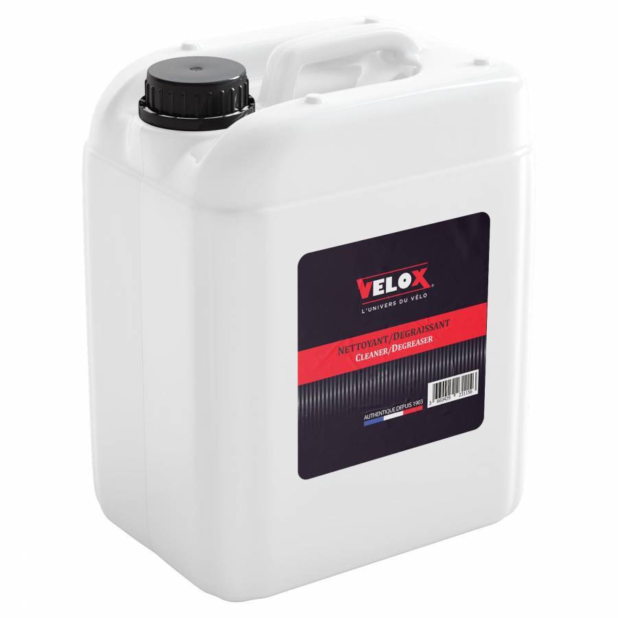 Nettoyant dégraissant Velox cadre et transmission 5L contre le cambouis tenace