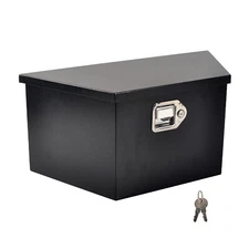 26"X13.3"X12" Steel Utility Trailer Tongue Tool Box Heavy Duty Truck Bed Toolbox