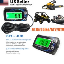 Digital Tachometer Hour Meter Temperature Gauge For 24 Stroke Engine Waterproof