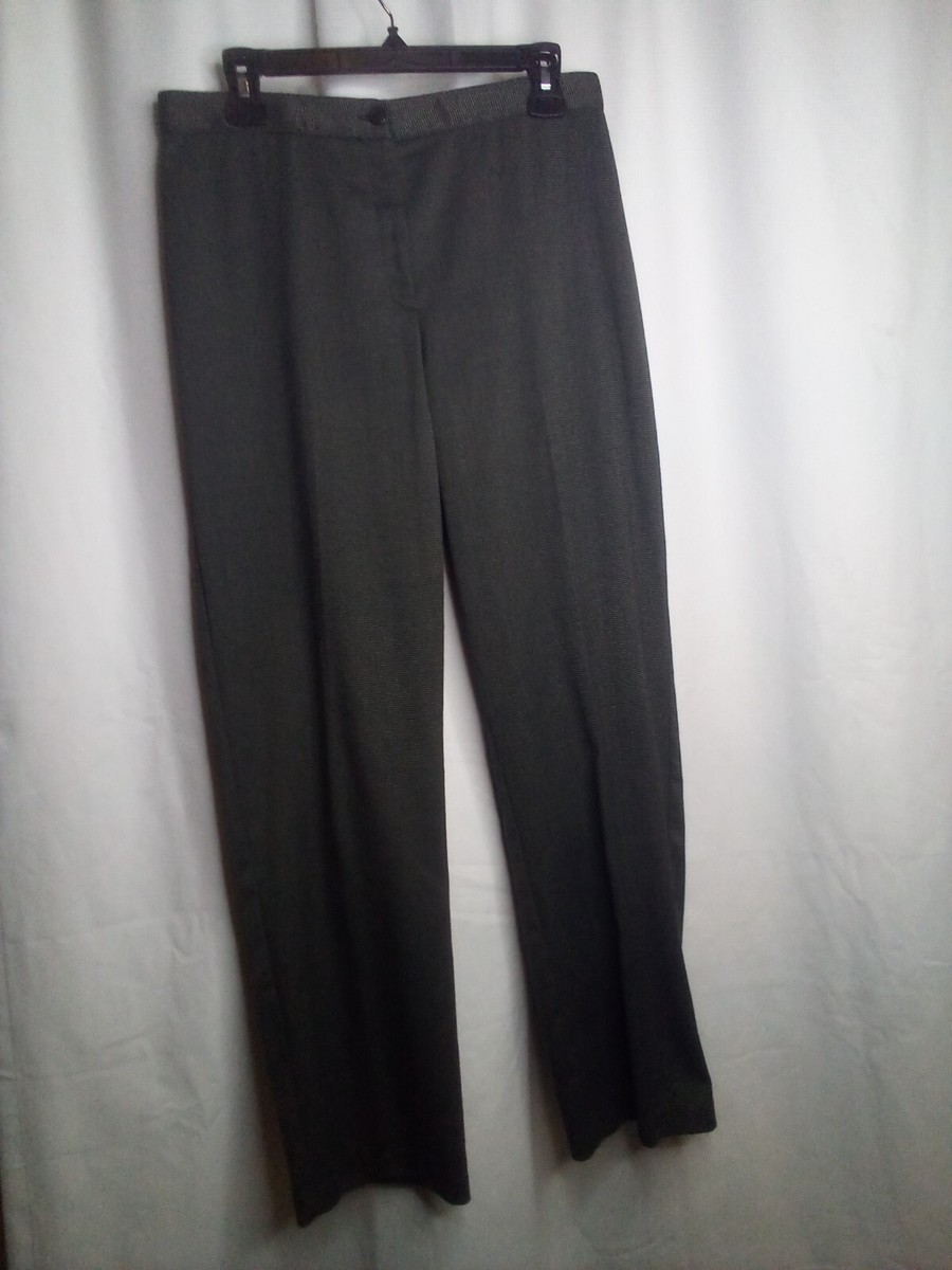 Briggs New York Dress Pants Women 10 Classic Career Straight Black Gray