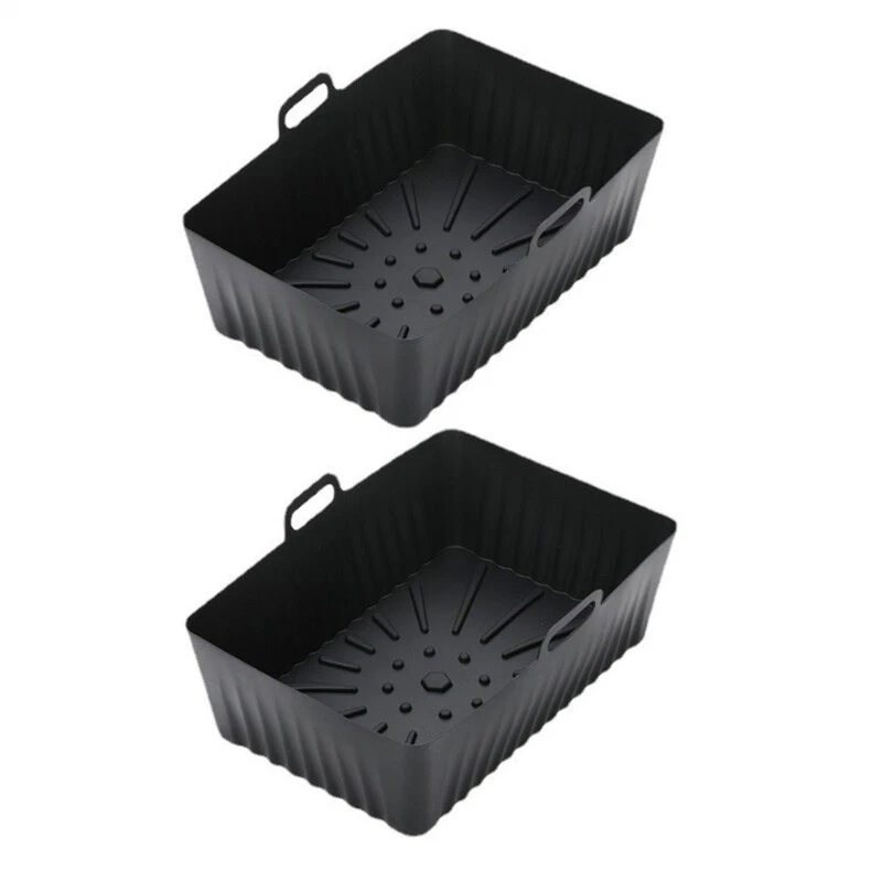 Air Fryer Silicone Basket Tray Baking Mat Reusable Non-stick Air Fryer Accessory