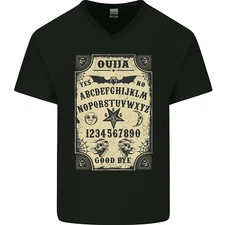 Ouija Board Voodoo Demons Spirits Halloween Mens V-Neck Cotton T-Shirt