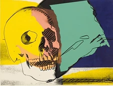 ANDY WARHOL Pop Art Poster or Rolled Canvas Print "Skull" B