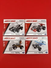 Set of 4 ERECTOR SETS by Meccano CAR & BULLDOZER Tools Included D