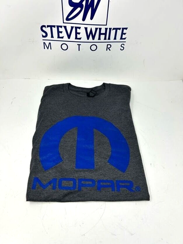 New Men's Gray Mopar Logo Short Sleeve Tshirt Medium - Picture 3 of 3