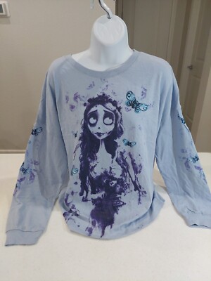 NEW Tim Burton's Corpse Bride Emily T-Shirt Size XXL (18) Lunar Moth Top Tee NWT