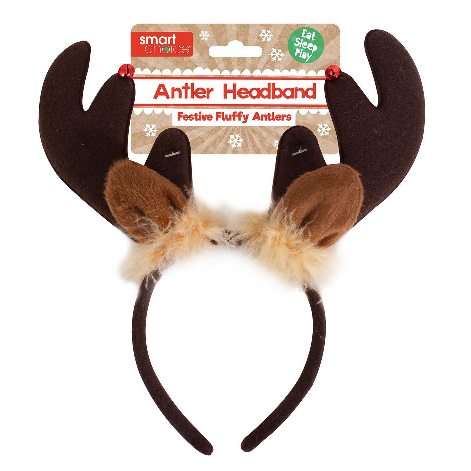 Cerchietto orecchie corna renna per animali domestici cane gatto costume accessori