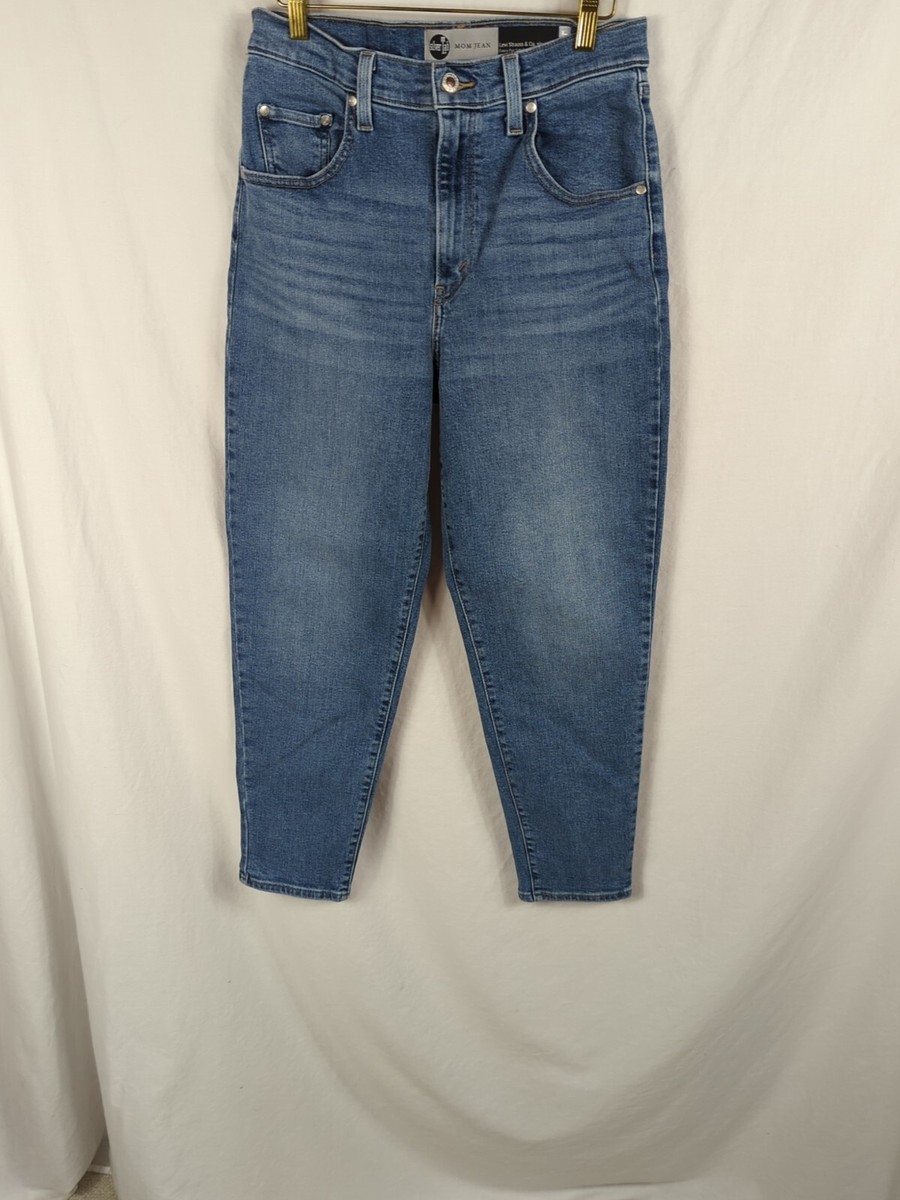 Levi's Silver Tab Mom Jeans Medium Wash High Waisted Tapered Leg Women's  Size 29