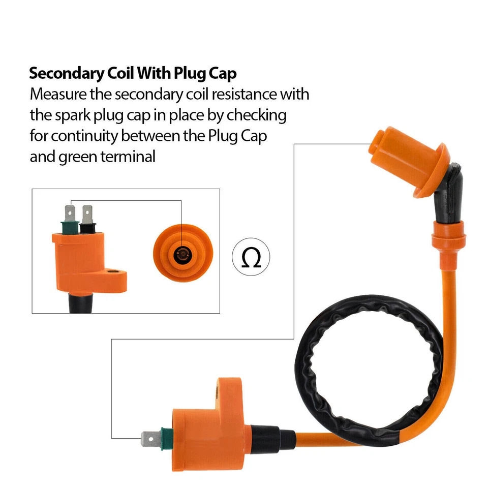 BOBINA DE ENCENDIDO PARA SCOOTER KYMCO AGILITY 50 125 PERSONAS 50 TANQUE URBANO 50 50CC Foto 2 de 3