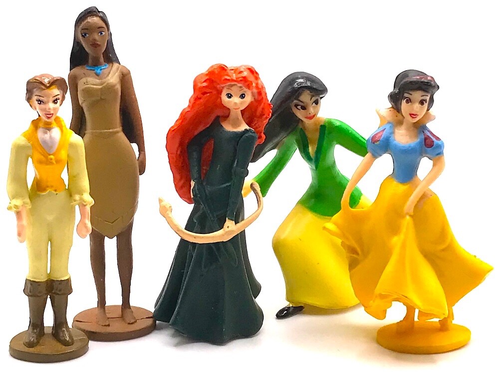 Pvc Toy Belle Pocahontas Merida Mulan Snow White