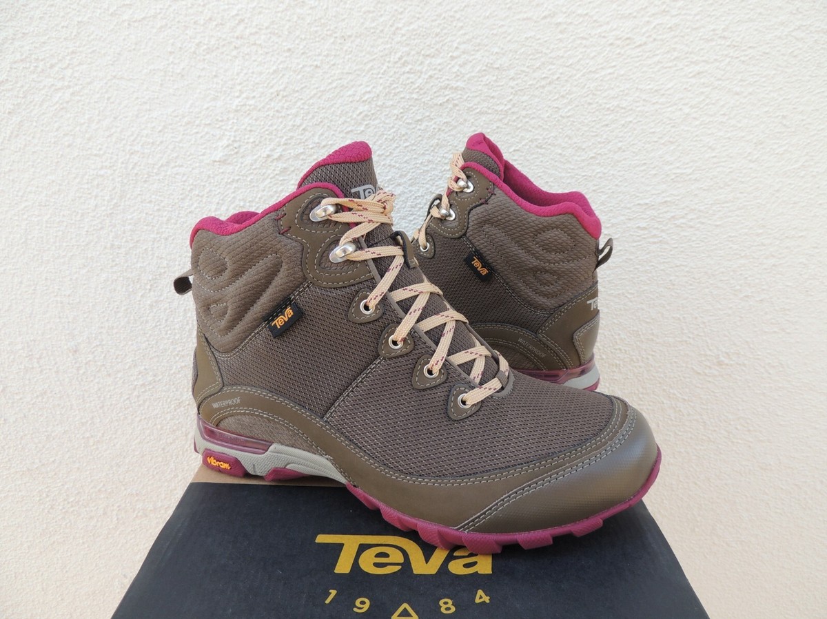 Women's Teva Sugarpine Mid Waterproof Hiking Boot Chocolate Chip