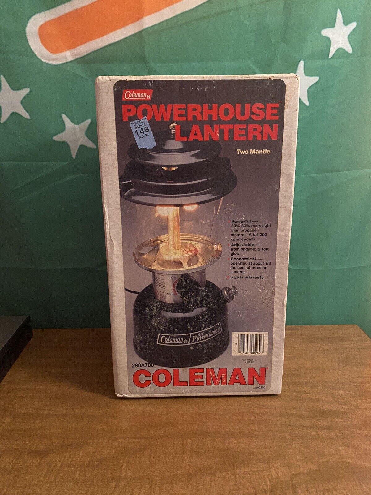 *NEW* Vintage 1989 Coleman Powerhouse Model 290A700 Gas Lantern Camping USA