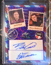 2024 Leaf Metal PBA Bill O'Neill - Shawn Maldonado Pin Pals Auto Purple 7/10