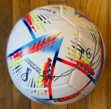 Balón de fútbol firmado por Cavani & Godin 2022 Selección Uruguay certificado de autenticidad JSA