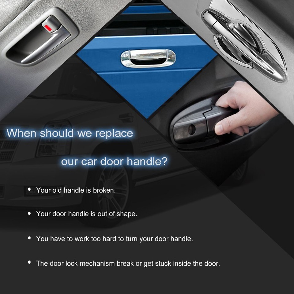 APPERFiT Tailgate Handle & Bezel W/o Keyhole Compatible With Nissan Frontier 2001 - Foto 9