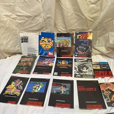 SNES Super Nintendo Video Game Lot of MANUALS  INSERTS ONLY Of 14