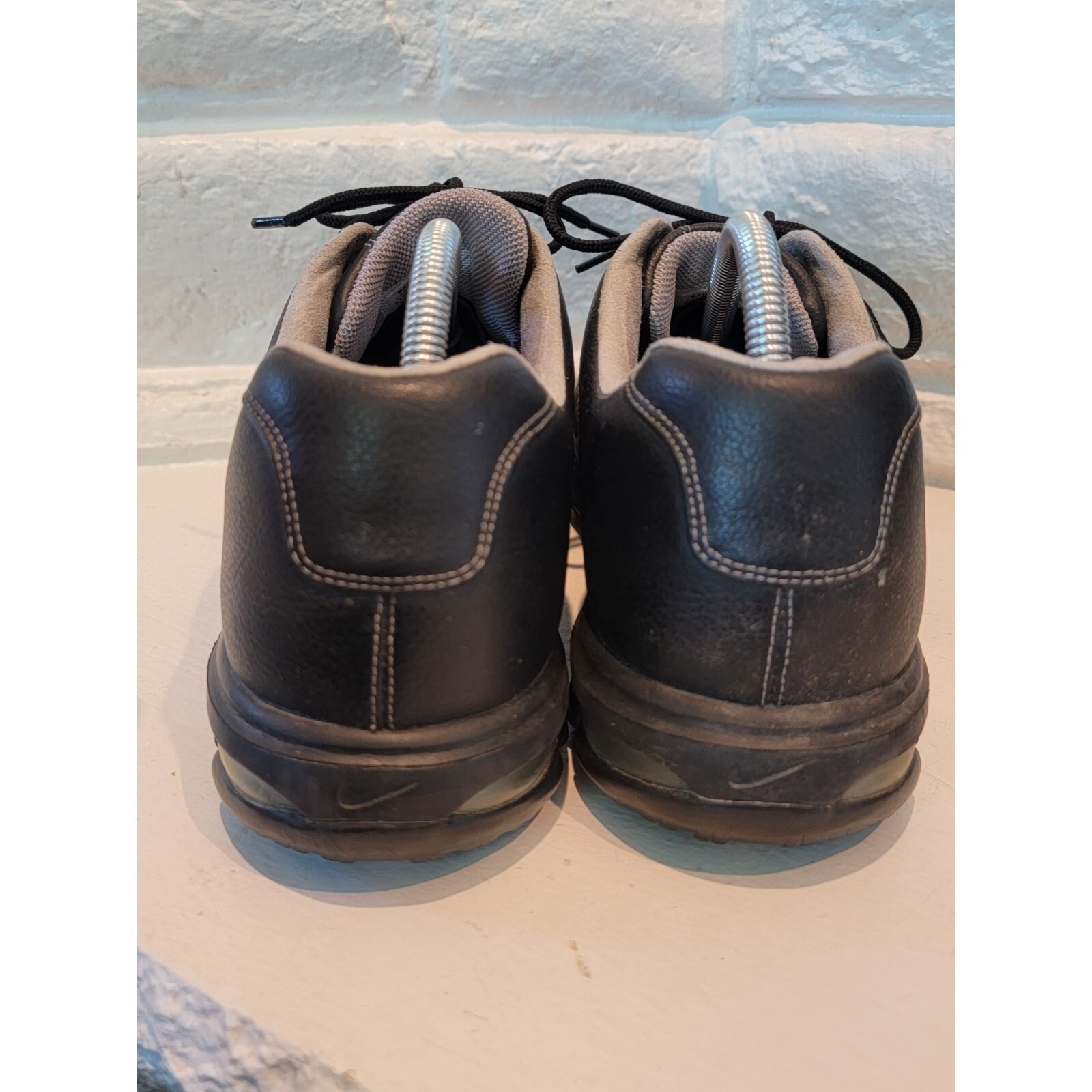 Nike Mens Air Max Revive Golf Shoes Black White 317450001 Low Top Spikes 11M eBay