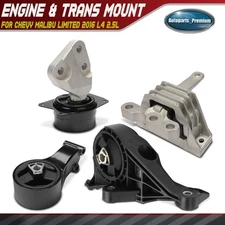 4x Engine Motor & Transmission Mount for Chevy Malibu Limited 2016 Auto Trans.