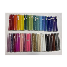 62 large tubes of Glass Seed Beads Japan Variety of sizes and rainbow colors