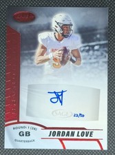 Jordan Love 2019 ROOKIE AUTO - Sage Aspire Red 23/50