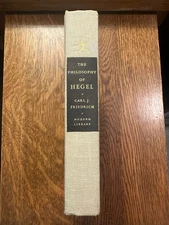 Philosophy of Hegel by Georg W. Hegel (1954, HC) MODERN LIBRARY SOCIAL SCIENCE