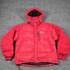 Mountain Hardwear Jacket Mens XL Red Down Conduit SL Hooded Parka Winter Coat