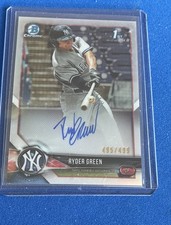 2018 Bowman Draft Chrome Draft Pick Autographs Ryder Green #CDA-RG  495/499