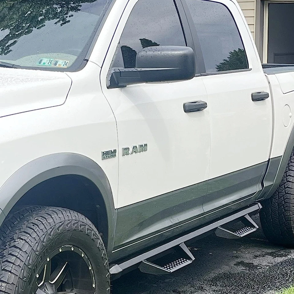 Drop Step for 09-18 Ram 1500/10-26 Ram 2500 3500 Crew Cab 4" Running Boards Foto 2 de 4
