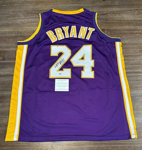 Kobe Bryant Signed Autographed Purple Lakers Jersey COA NBA Basketball A46178