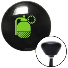 Green Grenade Black Retro Shift Knob W M16x1.5 Insert Shifter Auto Manual Brody