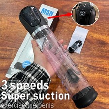 Automatic Electric Vacuum Penis Pump Enhancer Extender Enlarger Powerful Growth