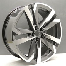 SKODA KAMIQ 18" URSA MONTE CARLO ALLOY WHEEL OEM GREY 657601025AS GENUINE X1