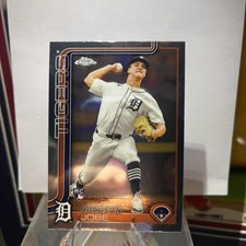 2025 Topps Chrome Baseball #249 Jackson Jobe RC ROOKIE Base Refractor card