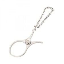 Hermes Filou Charm Silver Accessories 7.5in Used