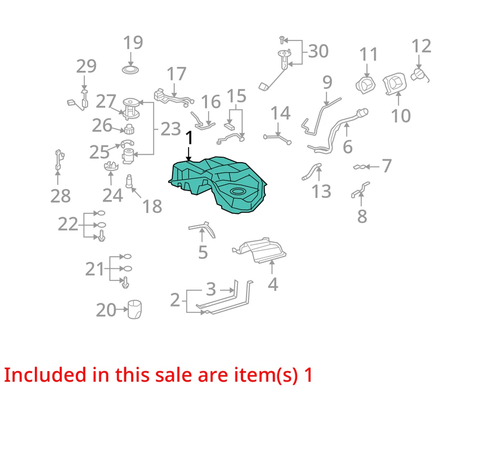 (LOCAL PICKUP ONLY) Fuel Tank Fits 07-17 LEXUS LS460 2513839 Foto 3 de 4