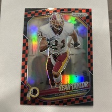 2025 Panini Prizm Sean Taylor #105 - Black and Red Checkerboard Prizm SSP