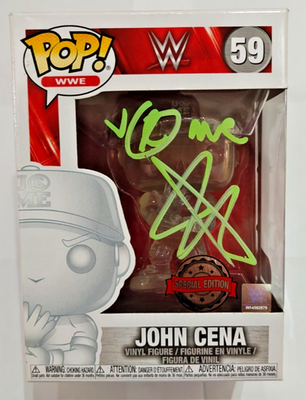 Funko Pop WWE John Cena #59 Signed + Quoted by John Cena +