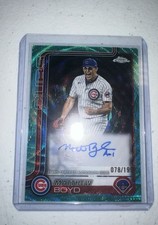 2025 Topps Chrome Update Series - Autographs Matthew Boyd #AC-MB Aqua Wave...