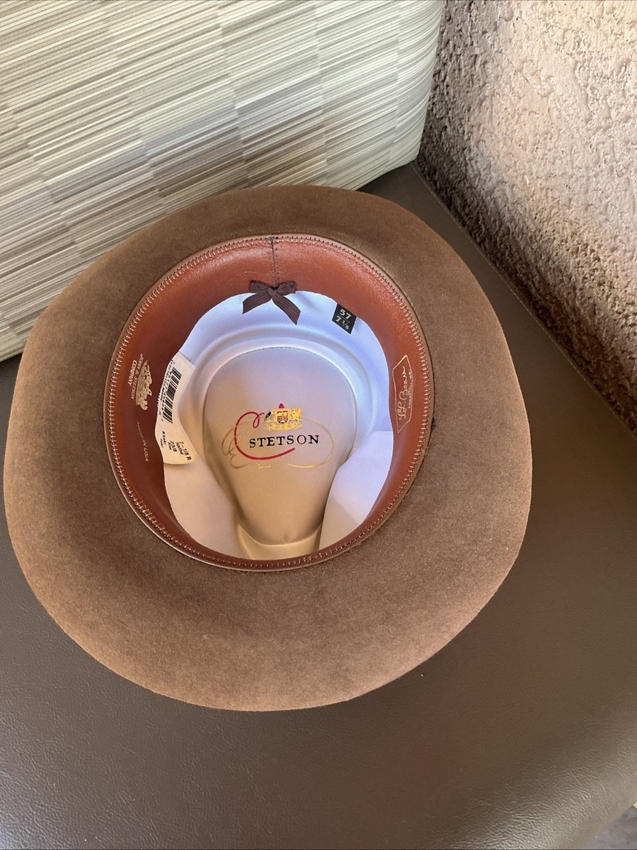 L.L Bean Vintage Stetson 6 3/4 54 Cm Moose River Hat Khaki Color